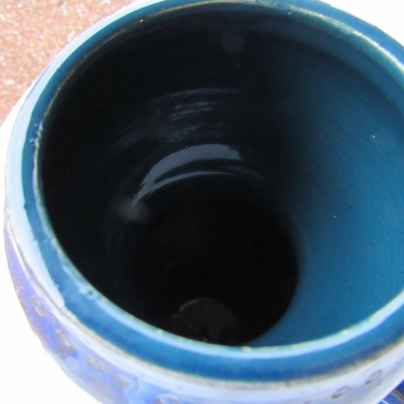 Handmade MCM Style Tall Two Handle Vase - Picture 5 of 11